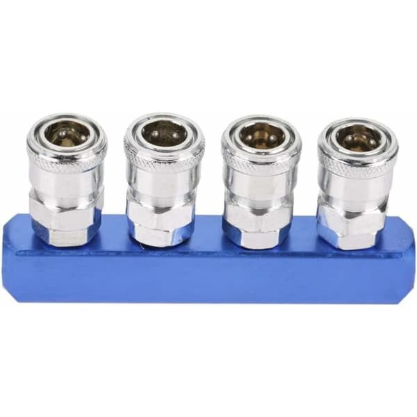 12mm Pneumatisk Snabbkoppling 2/3/4/5 Vägs Montering Hontråd Conn