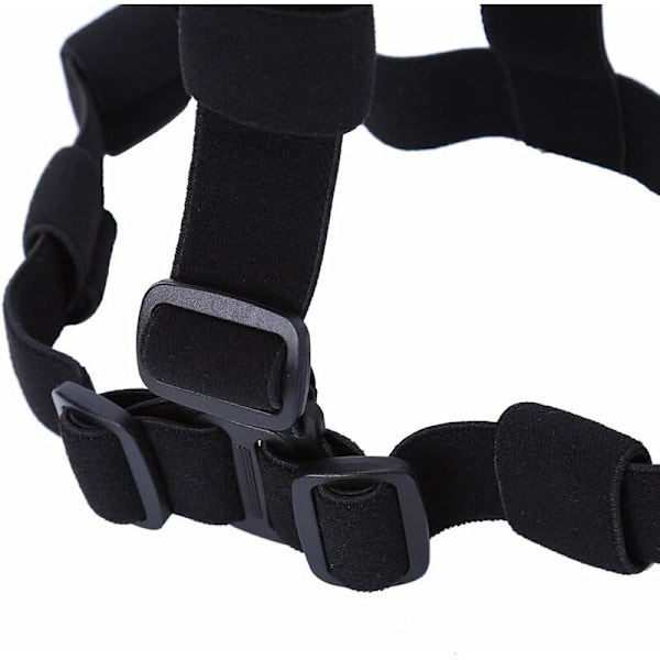 Hodelykt Hodebånd Stropp Hodelykt Belte Justerbar Komfortabel Nylon Hodebånd for Camping Fotturer Sykling Klatring - Svart