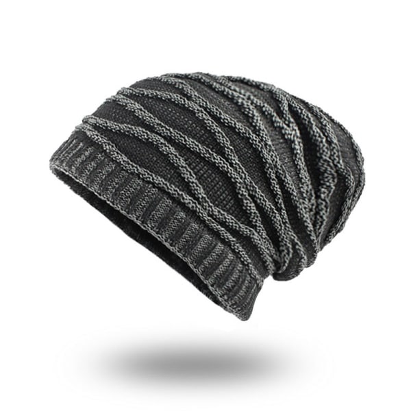 Herre Varm Teksturer Design Strikket Hue Hat, 1 stk