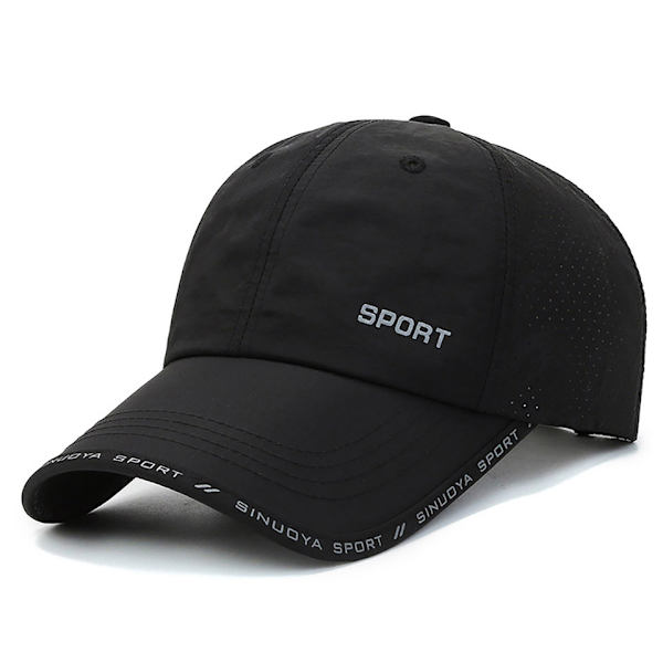 Baseball Cap Mænd Kvinder, Åndbar Halv Mesh Hurtigtørrende Sports Bas