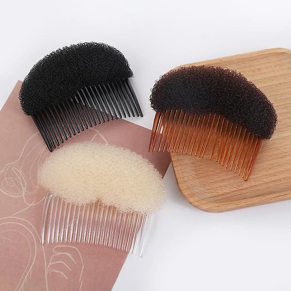 2 st svamp hårformare kam hårökning styling lugg pad,