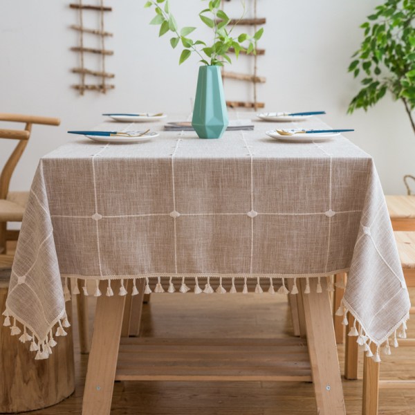Rektangulær duk for spisestue kjøkkeninnredning, 140cm x 220cm