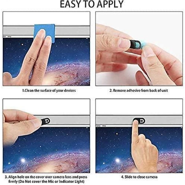 Personvern webkameradeksel skyveknapp, 0,027 tommer slank design webkameradeksel skyveknapp Fo