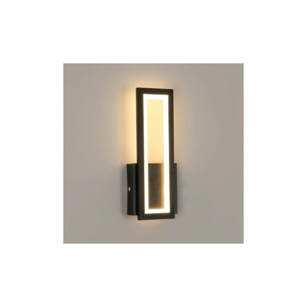 Innendørs LED-vegglampe, 16W enkel firkantet LED-vegglampe, moderne dekorasjonsbelysning LED-vegglampe for stue, soverom, gang varm hvit 3000K 32*12*4cm