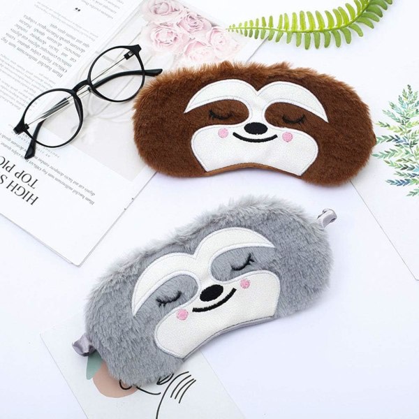 2 Pack Cute Animal Sleep Mask for Girls Cute Cartoon  Soft Plush