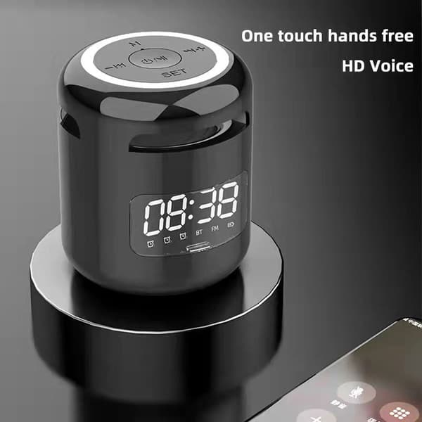Bärbar 5.0 Bluetooth Kreativ Trådlös Högtalare Alarm Bluetooth