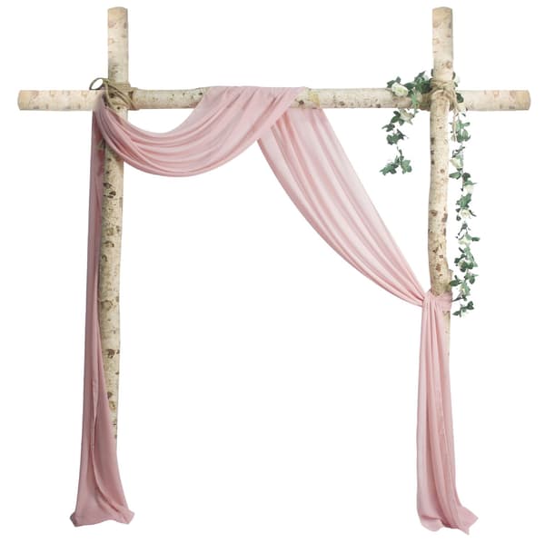 Bröllopsbåge drapering tyg Dusty Rose Chiffon tyg draperier Arbo