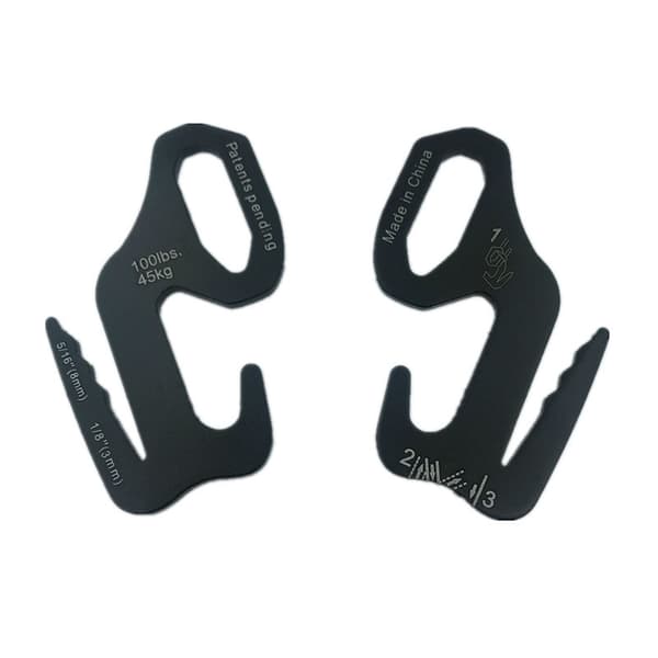 5 st utomhus camping tältkrok aluminiumlegering 9 form vindrep