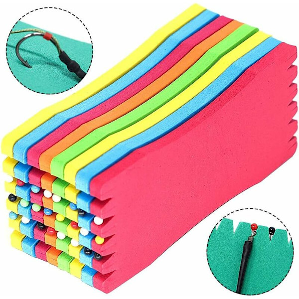 100 kappaletta vaahtomuovikalastuslevyä, vaahtomuovikalastustarvikkeet, vaahtomuovikalastuslinjalevy, 5 x 10 cm vaahtomuovikalastuslinjan käämityskortti linjanpidon kalastuspohjaan