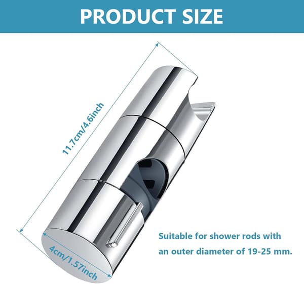Reservedeler Dusjhodeholder, Justerbar Dusjhodeholder, for Slide B