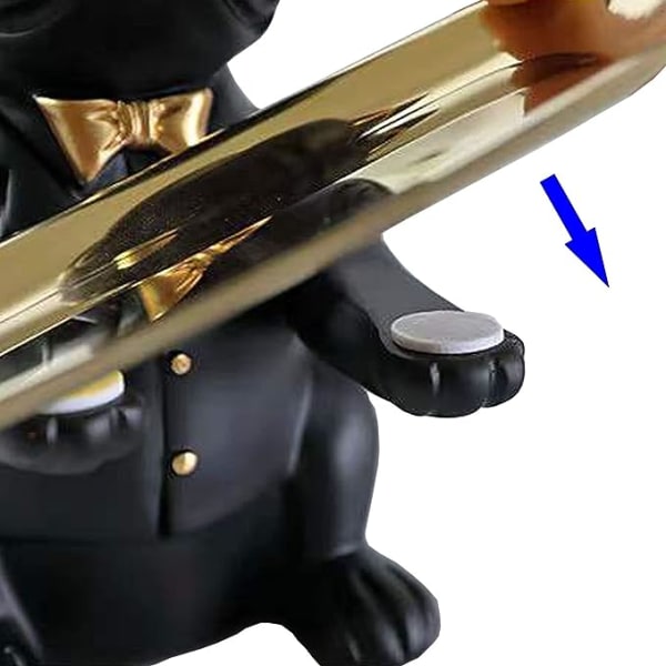 1 stk Kul Bulldog Figur Skulptur Statue Harpiks God Oppbevaringsboks f