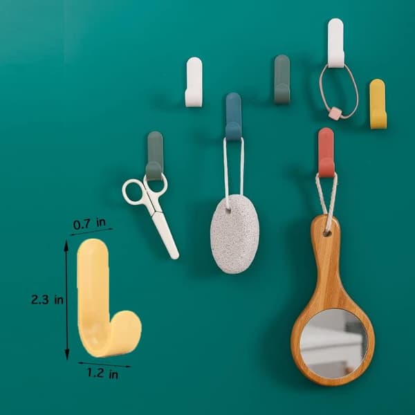 Adhesive Hooks Utility Wall Hooks Key Hooks for Wall Decorative Key Holder Rack