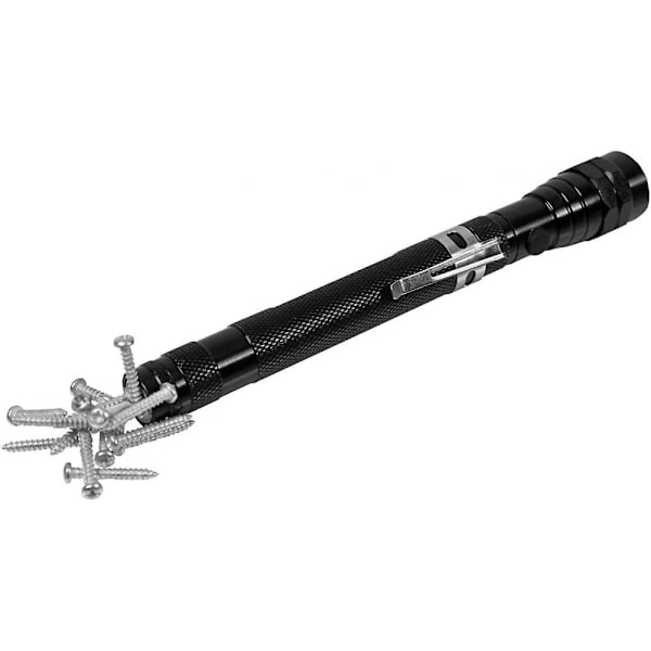 Magnetisk teleskopisk flexibel med 3 metall LED-ficklampa