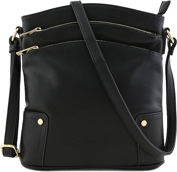 Pocket Stor Crossbody-väska Dam Axelväskor Handväskor Plånbok Set för Kvinnor