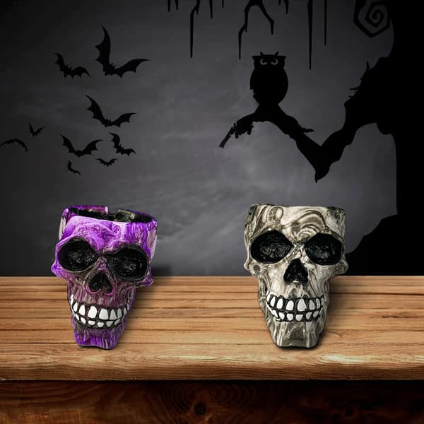 Ny Halloween-hartsaskkopp i marmor (askkopp)