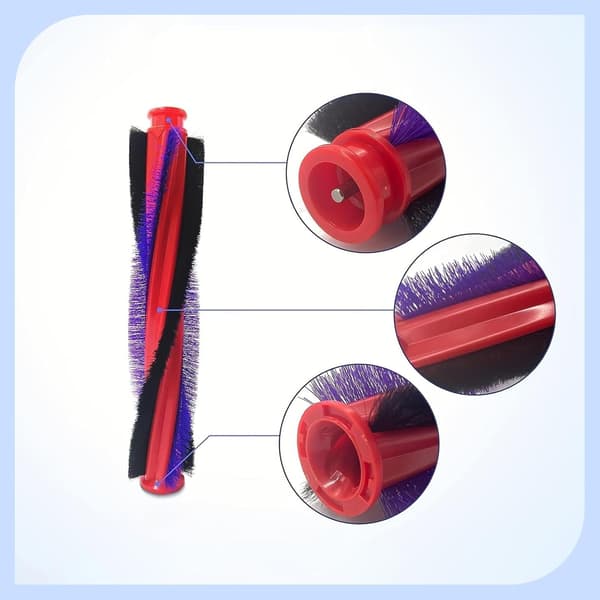 V6 børste til Dyson V6 Slim DC59 DC62 SV03, børsterulle tilbehør, til Dyson udskiftningsbørste (18,5 cm)