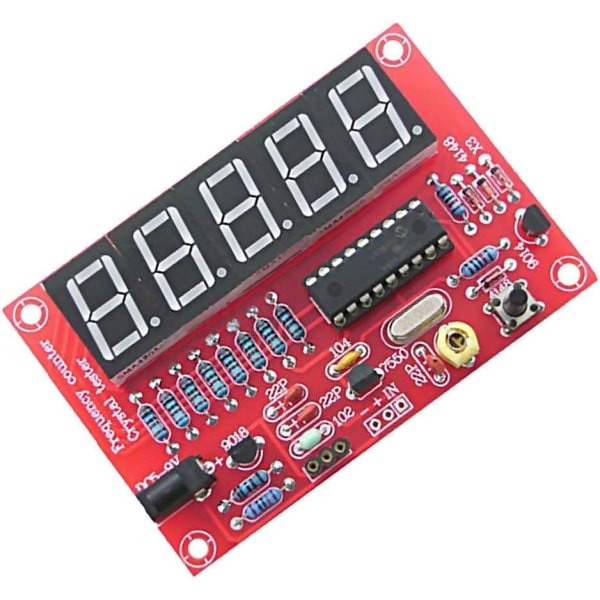 DIY Digital LED-linje 1Hz-50MHz Krystaloscillator Frekvenstæller