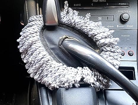 grå 2pk Mikrofiber Bil Duster, Børste, Blød Ridsefri Genanvendelig