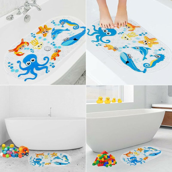 Badematte Sklisikker Matte Dusjmatte Badematte Sklisikker Badekar Badematte For Baby Kids 38*70cm