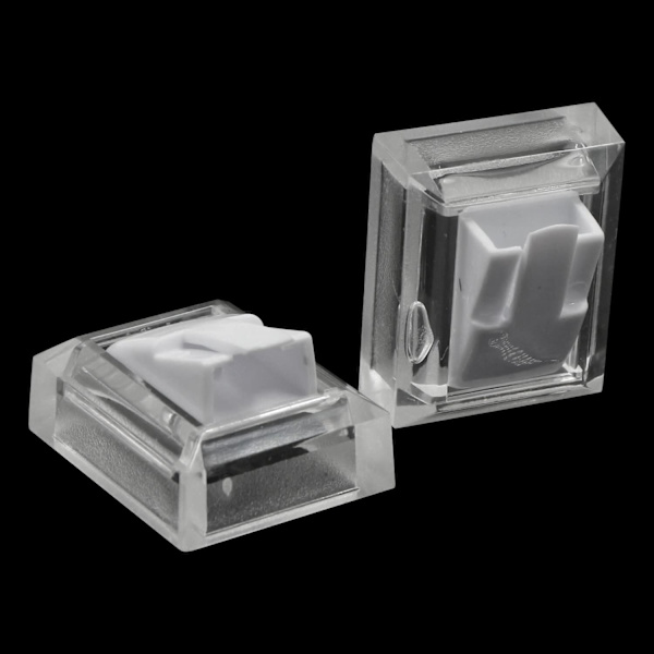Ringeholder Smykkeudstillingskab - Plastik til Showcase, Organizer, Smykkeudstilling, til Kommerciel Showcase, Værelser, Butikker, Hvid, 3,3 X 2,5 X 1,5