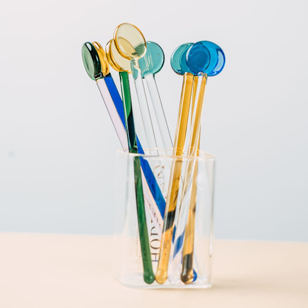 Glass Spoon Teaspoon Espresso Spoon: Mini Coffee Spoon Small Spoon