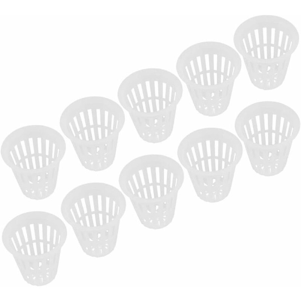 10 st/set Hydroponiska korgar Växter Koppar Plastkrukor Återanvändbara Du