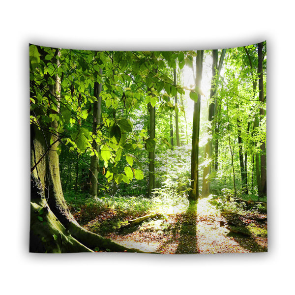 Vægtapet 200 x 150cm Dekorativ Skov, Naturlandskab til
