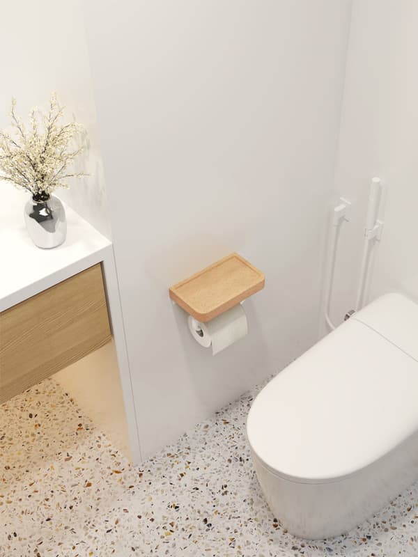 Toiletpapirholder, Toiletpapirholder til badeværelse