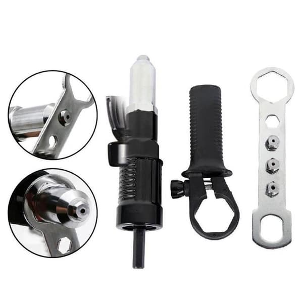 Rivetpistol Adapter Elektrisk Rivet Profesjonell Håndmutter for Cordle