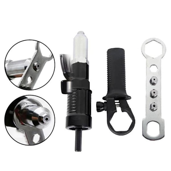 Rivetpistol Adapter Elektrisk Rivet Professionel Håndmøtrik til Cordle