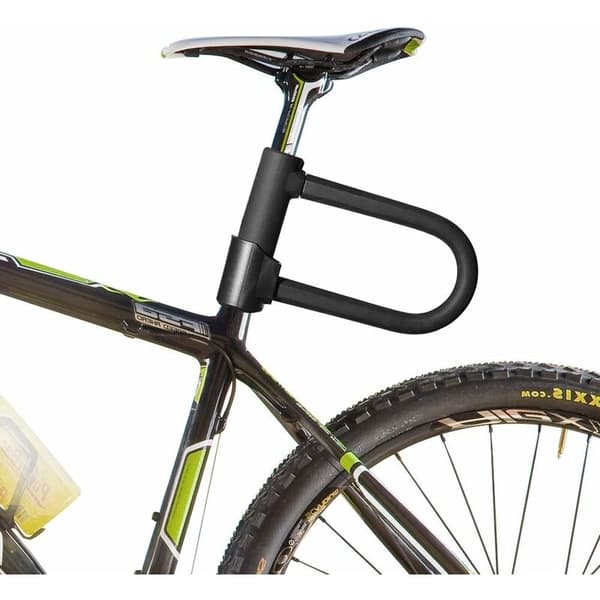 Cykellås, U-format cykellås med 1,2 m flexibel stålkabel, cykel, skotrar, etc