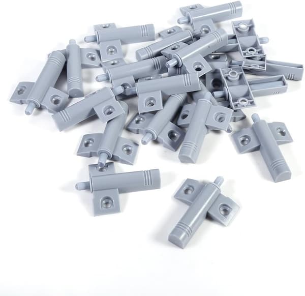 20-pack dörrstopp dörrspjäll skåp lådbuffertar mjuka buffertar dämpning tyst (grå)
