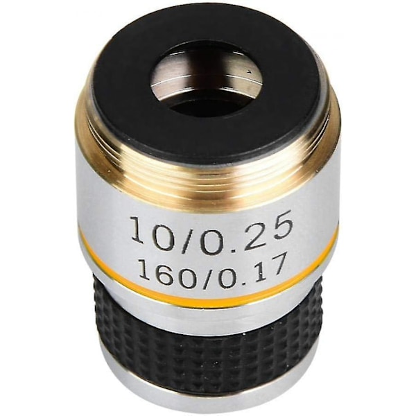 10x 185 Akromatiska Objektiv för Biologiskt Mikroskop, 160/0.17