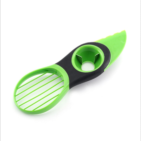 3-i-1 Avocado Cutter - Avocado Cutter med Pitting Blade og Slicer - Grøn