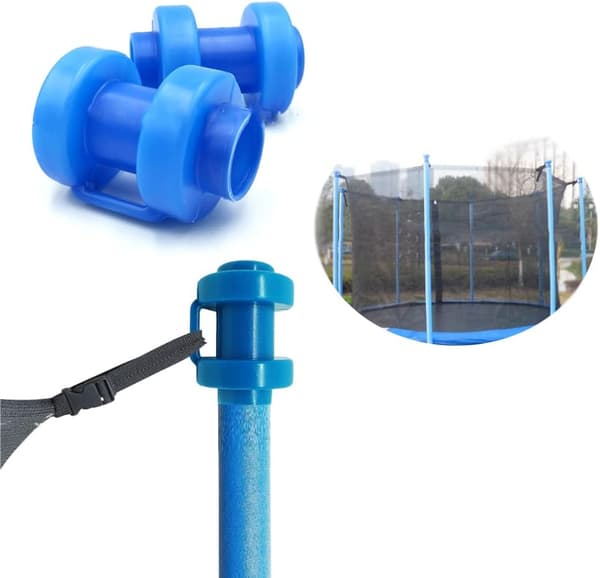 10 st Trampolintillbehör Trampolin Stångändlock för 25mm T