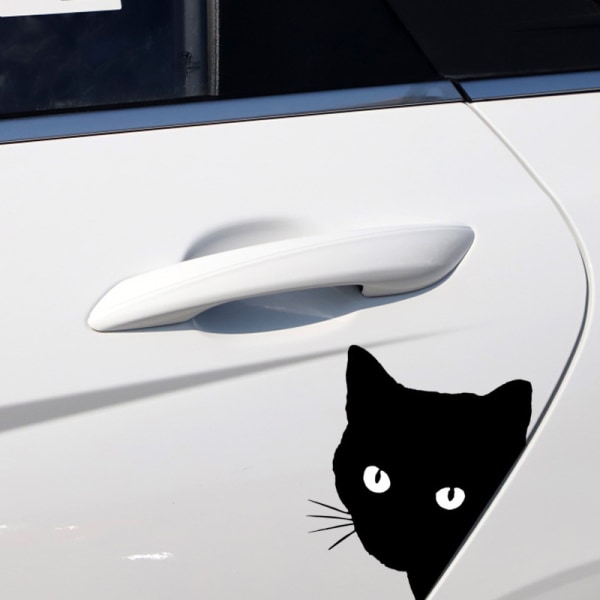 Bilklistremerker solide CAT-bilklistremerker tittende svart kattebilvindu