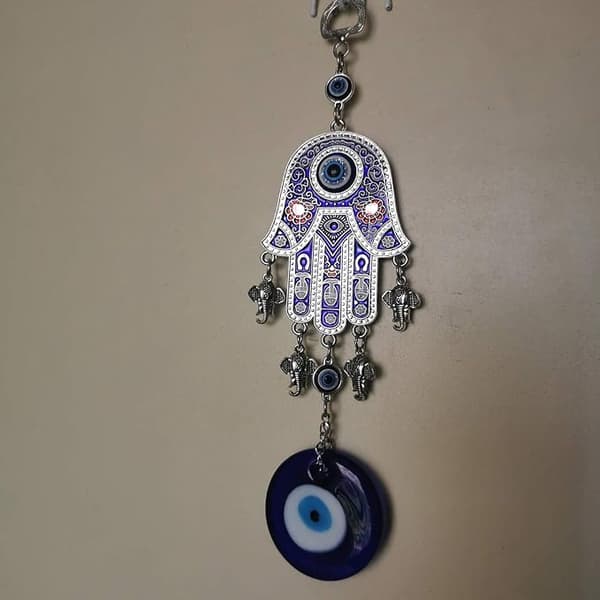 Sininen paha silmä -seinäkoriste, amuletti, seinävaate, kodin sisustus C