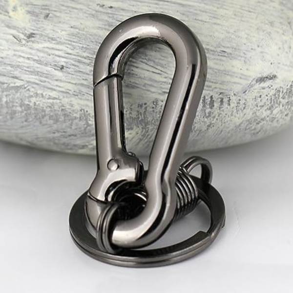 Retro Style Enkel Stærk Karabinhage Form Nøglering Nøgle Ring