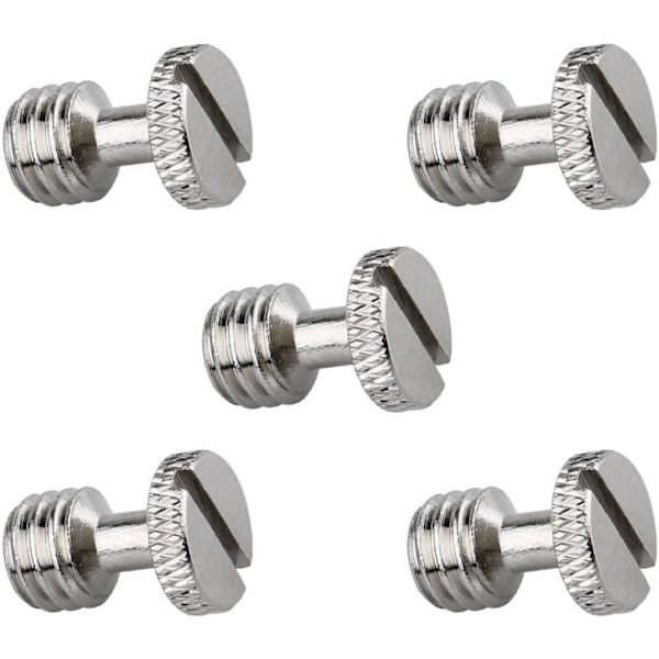 3/8\" Kamera Snabbkopplingsskruv Stativskruv Adapter Anslut Kamera Rig Tillbehör - 5st
