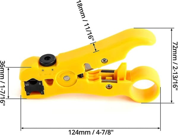 2-pakks ledningsstripper, universal kabelkutter, for Utp Cat5 Cat6 kabelstripper