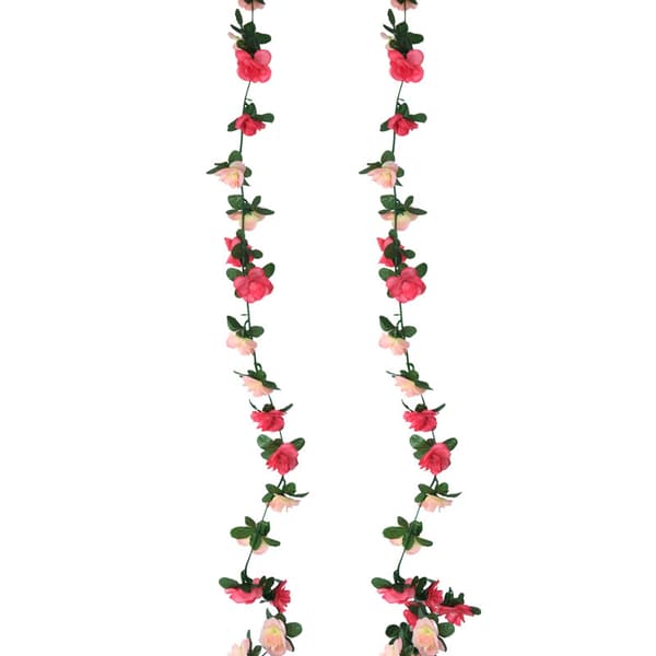 Kunstige roserankeblomsterplanter Kunstig blomst hengende roseeføy