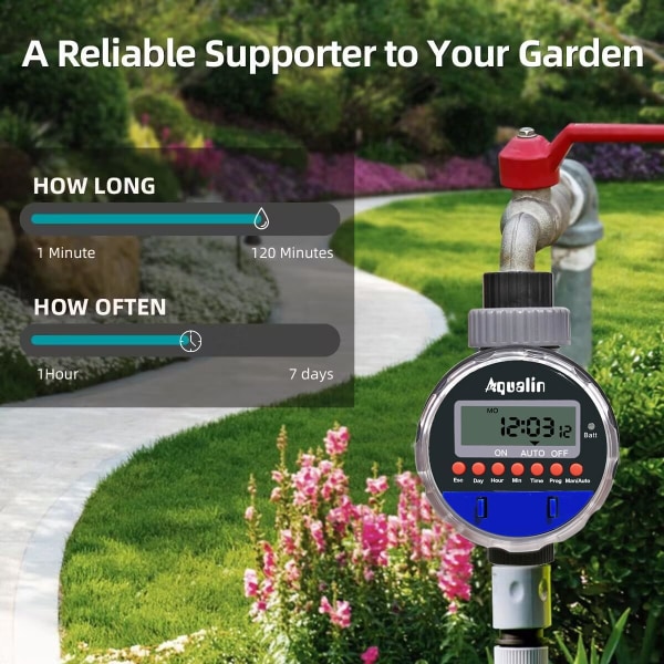 Timer Irrigation Controller Trykløs Drift, Kugleventil