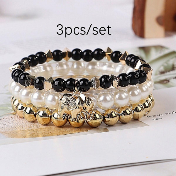 Armbånd - Fint smykke Håndlavet Multi-Strand Bohemian Armbånd, Elefant Design