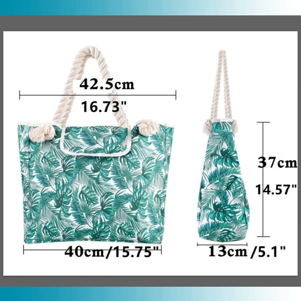 Strandtasker til kvinder Ekstra stor strandtaske Sandproof Cute Beach T