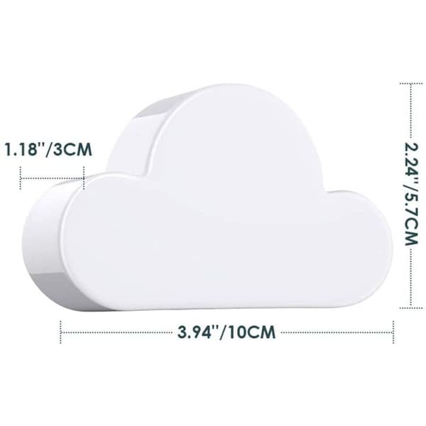 Magnetisk nøgleholder, [2 stk.] Skyformet vægkrog, magnetisk nøgleho
