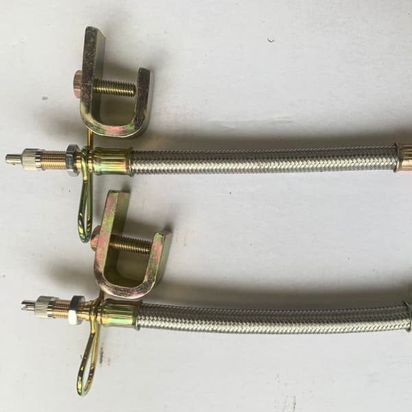 2-pakning, ventilforlenger for dekk, ventilforlengelse for lastebil-, buss- og tilhengerdekk, 18 cm
