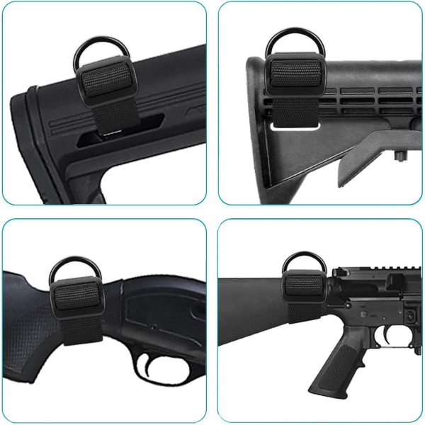 2-pack Justerbara Nylon Slingremmar för Fästning på Alla Slings för Gevär, Airsoft och Haubits