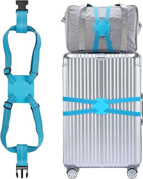 Elastisk bagasjerem, elastisk rem for reisesekk, egnet for kofferter, c