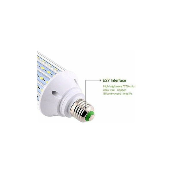 Led-lyspære, E27 60W 5850LM 550W Ekvivalent Konvertering Aluminu