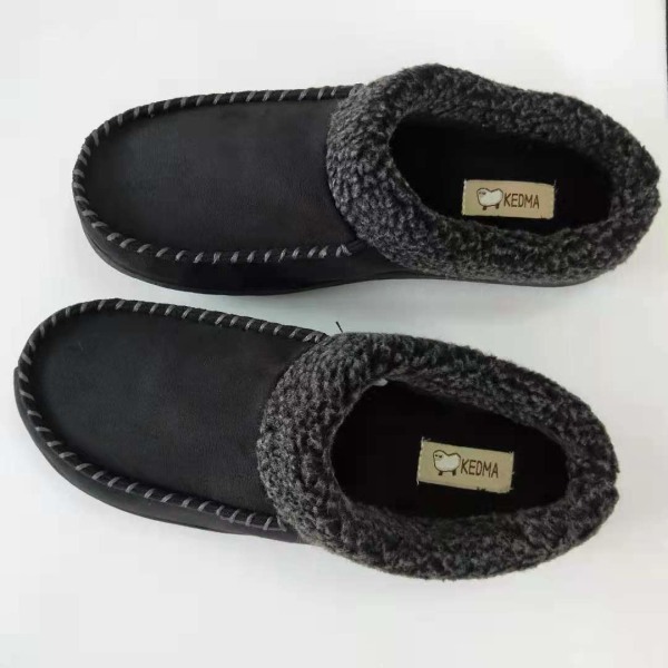 Herres mokkasiner med memory foam innersåle, slip on tøfler